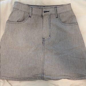 Urban outfitters striped jean skirt